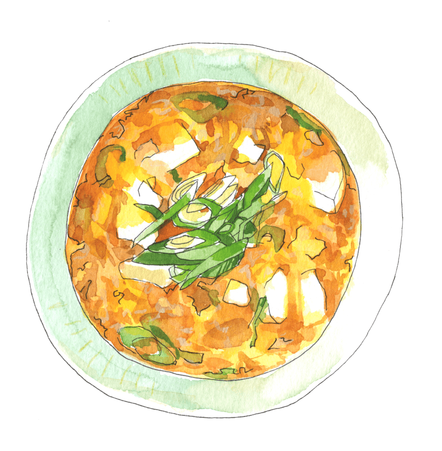 酸辣豆腐スープ